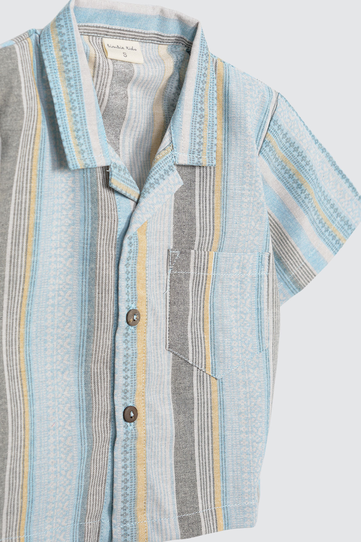 Tiko Set Stripe Brown Detail