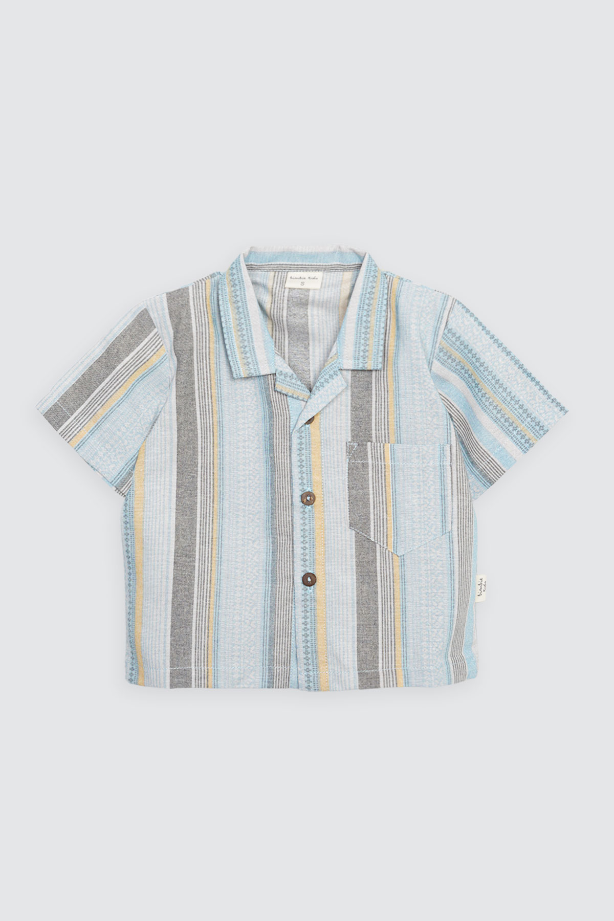 Tiko Set Stripe Brown Tops