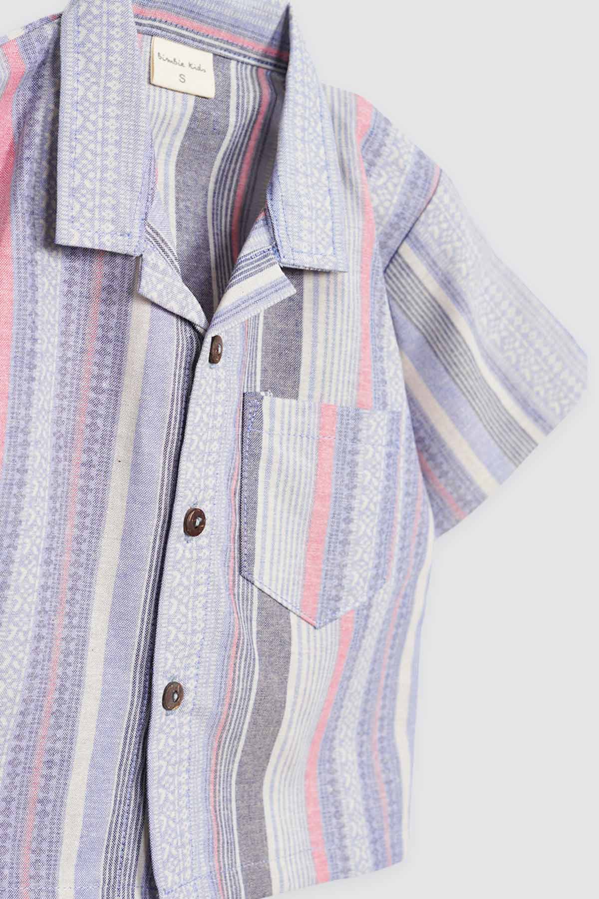 Tiko Set Stripe Blue Detail