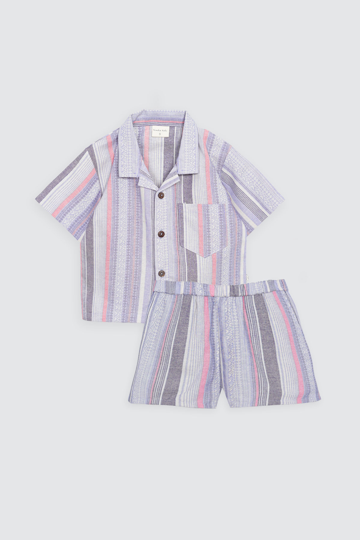 Tiko Set Stripe Blue Depan