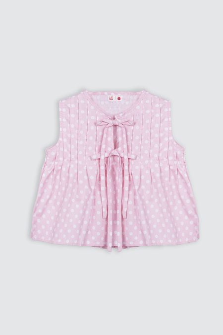 Giselle Top Soft Pink Polka