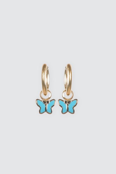 Gold Blue Butterfly