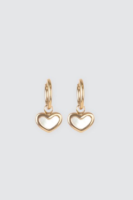 Gold Opal Heart