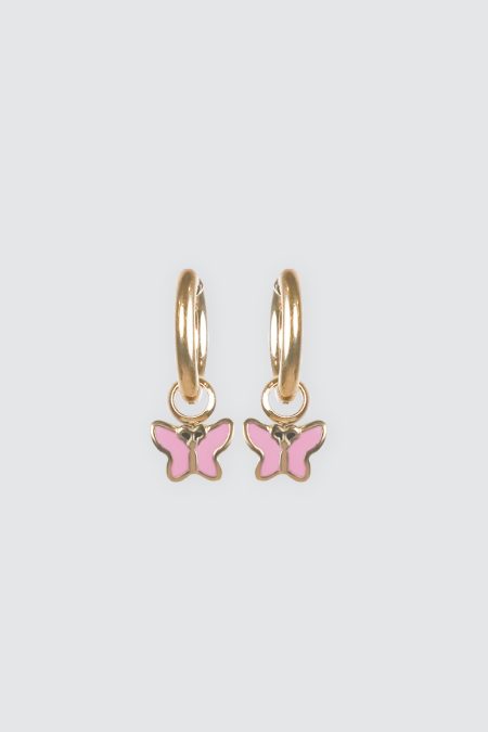 Gold Pink Butterfly