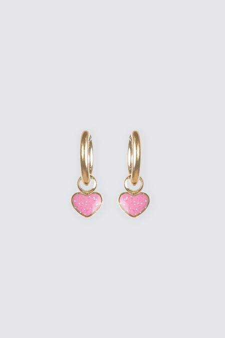 Gold Pink Heart Sparkle