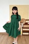 Misha Dress Green-On-Model