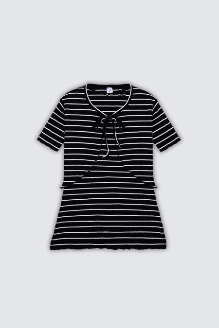 Kivaa Dress Set Black Stripes