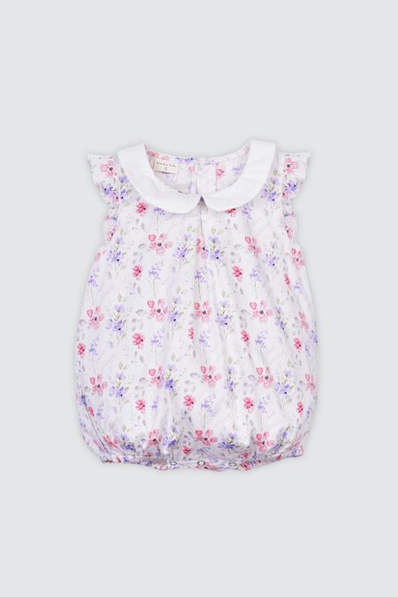 Rumi Romper Flowery Pink
