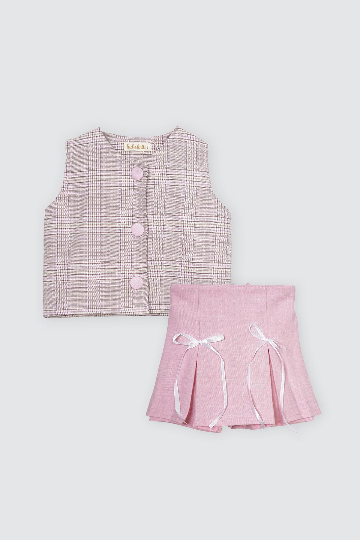 Samantha-Set-Houndstooth-Vest-Depan Samantha Set Houndstooth Vest Depan