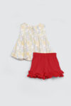 birdie set with ruffle pants – Depan