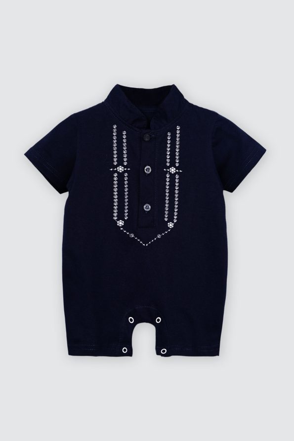 Buumi Raya Jumpsuit Navy Depan