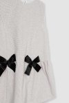 Coco-Dress-Beige-–-Black-Bow-Depan