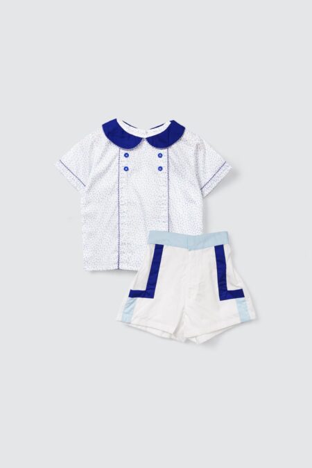 Landers Two-Piece Set Unisex in Blue