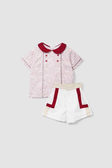 Landers Two-Piece Set Unisex in Red