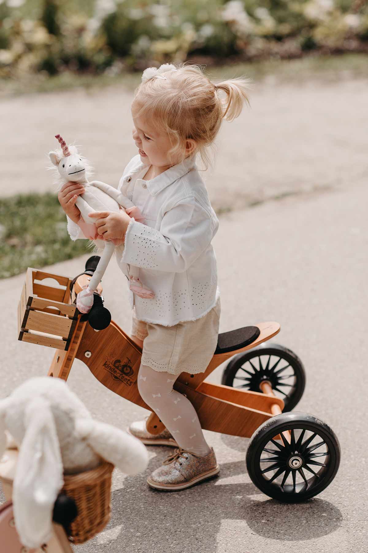 Wooden Balance Bike and Tricycle Bamboo 