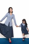 Aoi-Bodice-Denim-Shirt-On-Model