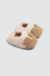 Crinkle Bear Baby Shoes Mocha samping