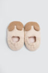 Crinkle Bear Baby Shoes Mocha samping