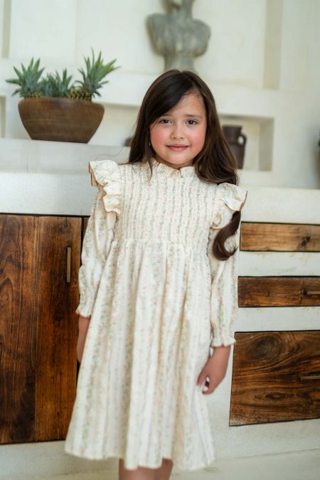 Diora Smock Dress Brown