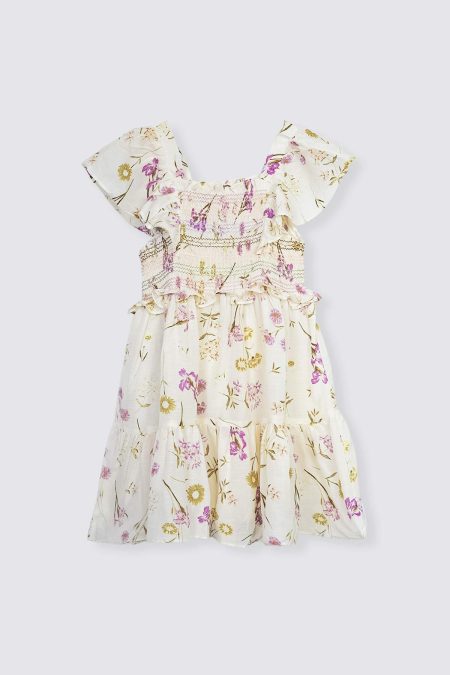 Florence Dress Purple Depan