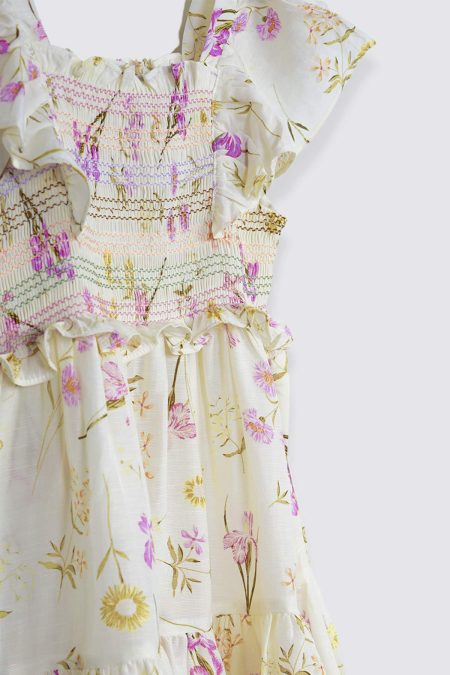 Florence Dress Purple Detail