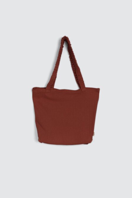 Haruka Scrunch Totebag Brick
