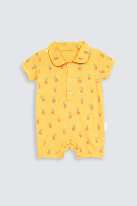 Playsuit Print Yellow Pineapple