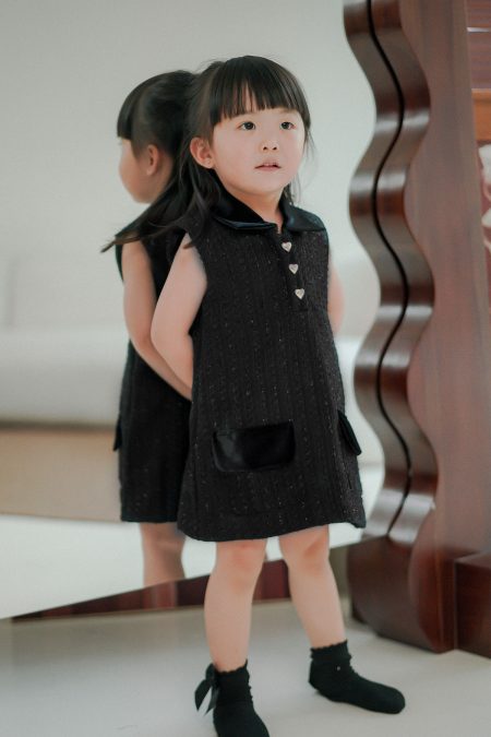 Cordelia Tweed Dress Black