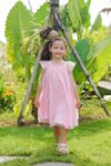 Fiona Dress Pink – On Model 2