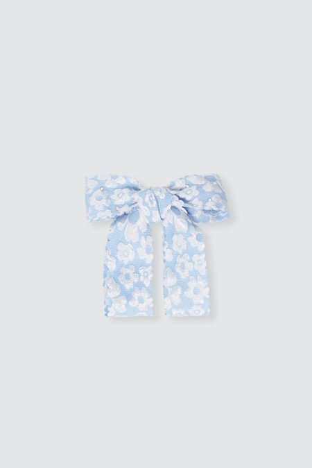 Laika Bow Blue Hairclip
