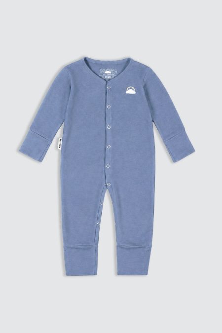 Basic Sleepsuit Dusty Blue