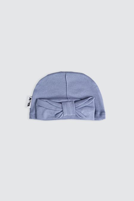Beanie Bow Baby Blue