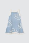 Flowery-Knit-Dress-Light-Blue-Depan