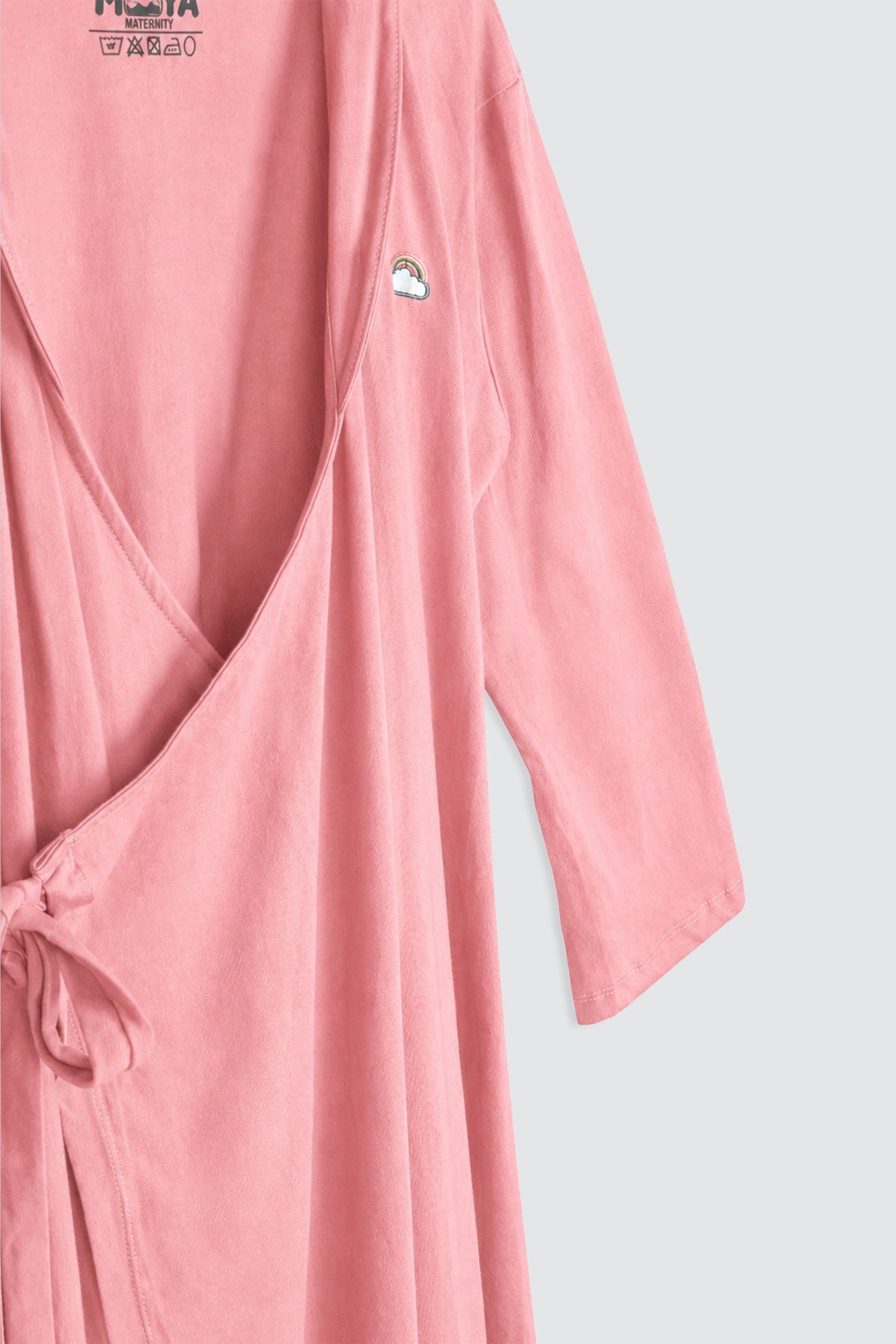 Moya-Long-Maternity-Kimono-Set-Peony-Pink-detail