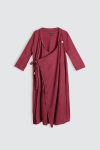 Moya-Long-Maternity-Kimono-Set-Red-Plum-depan