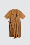 Moya-Short-Maternity-Kimono-Set-Almond-Brown-depan