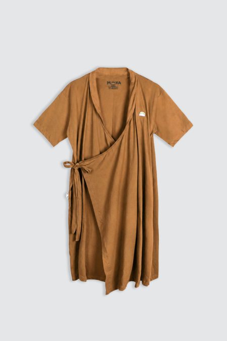 Moya Short Maternity Kimono Set Almond Brown