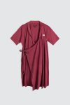 Moya-Short-Maternity-Kimono-Set-Red-Plum-depan