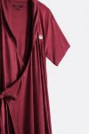 Moya-Short-Maternity-Kimono-Set-Red-Plum-depan