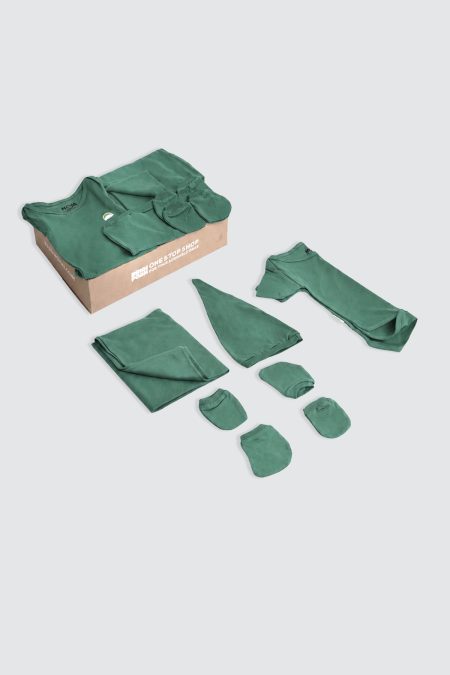 Newborn Set Bodysuit Mineral Green