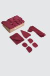 Newborn-Set-Bodysuit-Red-Plum-Mitten-and-Booties-pack
