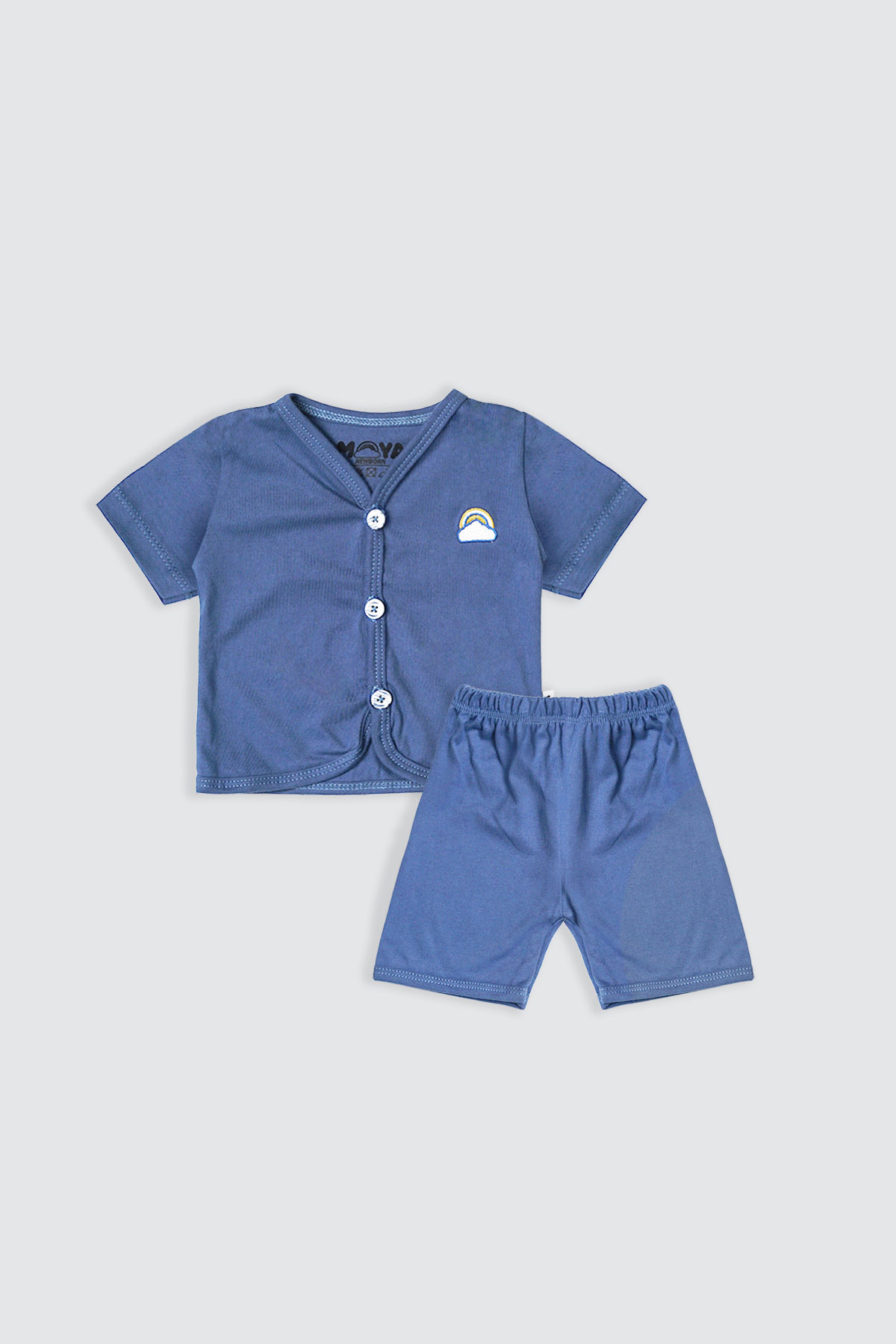 Newborn-Set-Short-Button-Denim-Blue-