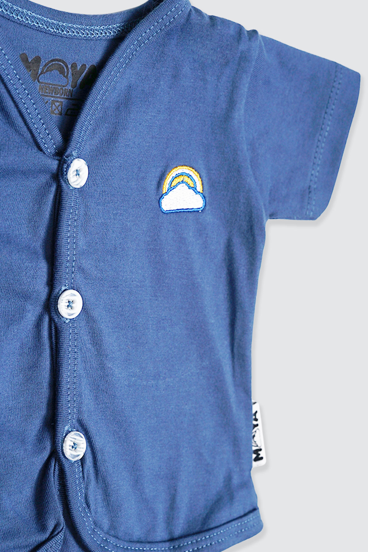 Newborn-Set-Short-Button-Denim-Blue-detail