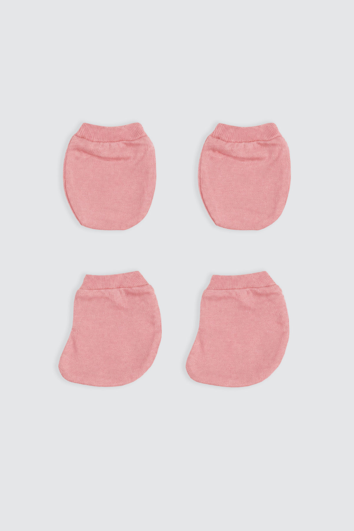 Newborn-Set-Short-Button-Peony-Pink-mittens-and-shock
