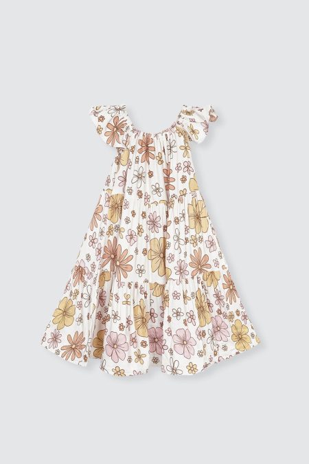 Nola Dress V.3 Mustard Flower