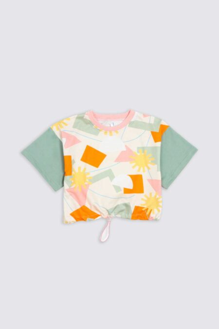 Kyra Oversized Girls Tee Pistachio