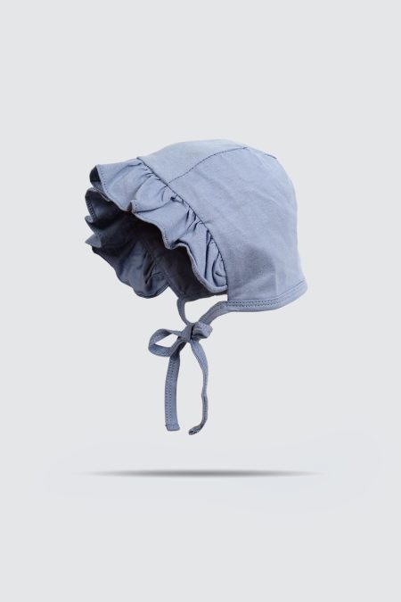 Ruffle Bonnet Baby Blue