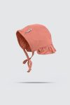 Ruffle-Bonnet-Baby-Teraccota-depan2