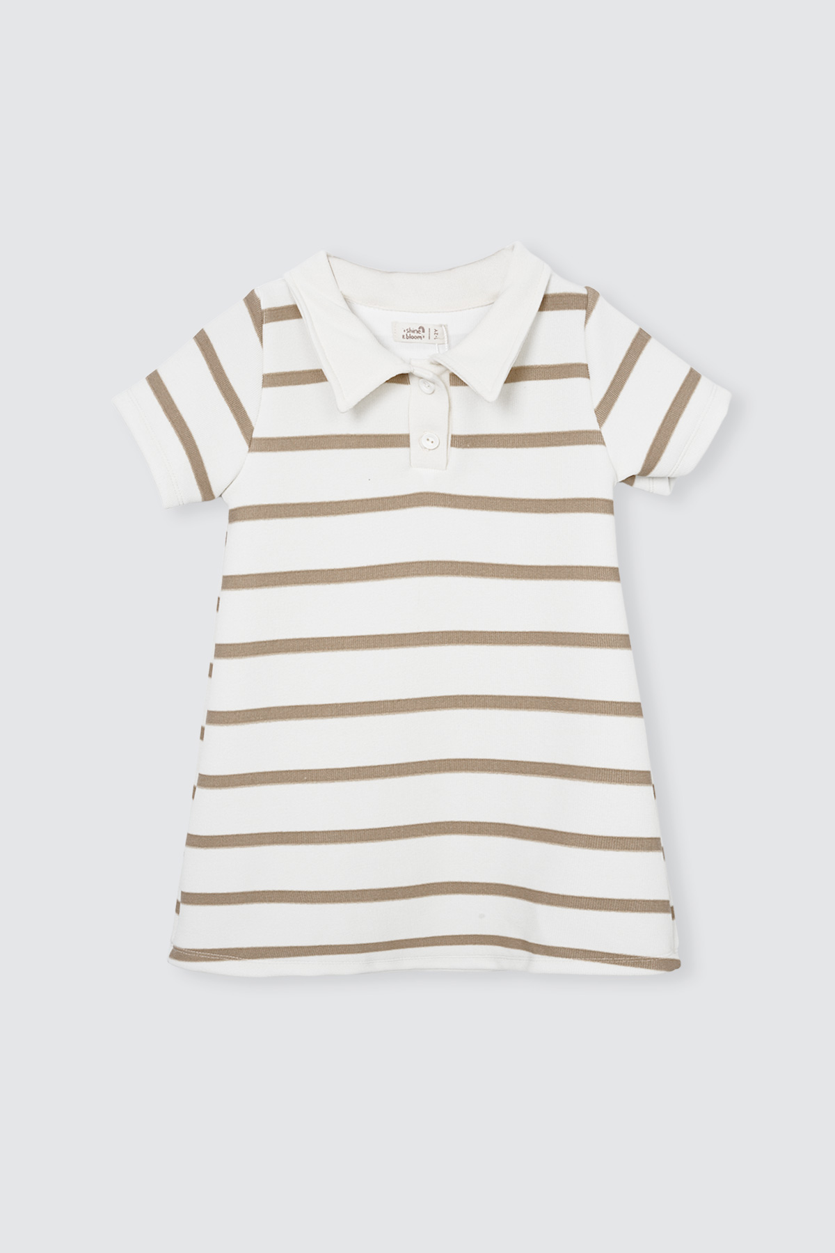 Yumi-Dress-Brown-Stripes-Depan Yumi Dress Brown Stripes Depan