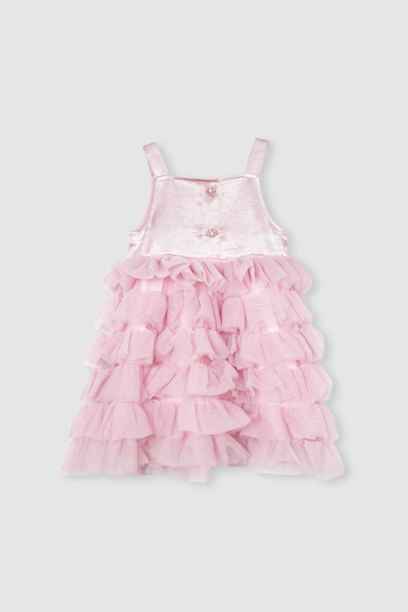 Amelia Dress Dusty Pink Depan